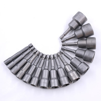 Embout de tournevis magnétique en acier CRV de 1/4 de pouce, bricolage, OEM, embout hexagonal, tournevis, embout de serrage, différentes tailles