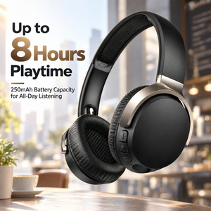 Casque audio sans fil circum-auriculaire, plusieurs couleurs disponibles, Bluetooth 5.3, son HiFi, transducteur dynamique, charge par USB-C - Product Image 5