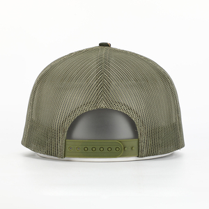 الجملة OEM مخصص عالية الجودة 7 لوحة القطن حك شارة مطرّزة شعار شبكة Snapback كامو قبعة سائق الشاحنة قبعة - Product Image 5