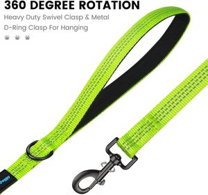 Venta al por mayor de lujo multifunción de nylon correa para mascotas fuerte reflectante ajustable suave mano libre cuerda para caminar para 2 perros Breakaway - Product Image 4