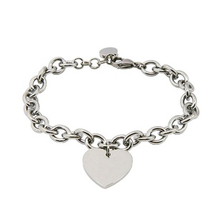 สร้อยข้อมือสแตนเลส OEM ดีไซน์หัวใจคลาสสิก สำหรับทุกเพศ เหมาะสำหรับวันครบรอบ - Product Image 5
