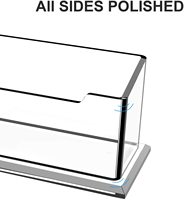 Peut contenir 80 cartes de visite, porte-cartes en acrylique, boîte de rangement de cartes de visite du bureau