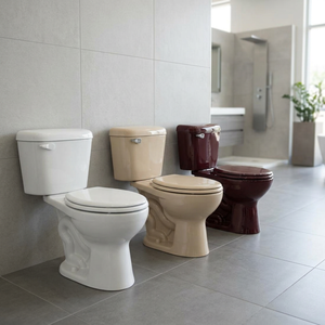 WC en céramique blanc chocolat de style moderne de haute qualité, deux pièces, avec fonction désodorisante pour lavabo et salle de bain - Product Image 1