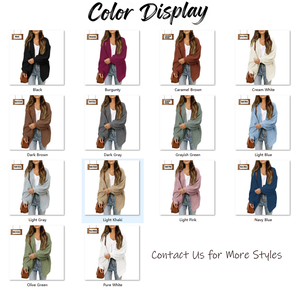 <span class=keywords><strong>Cardigan</strong></span> da <span class=keywords><strong>Donna</strong></span> <span class=keywords><strong>in</strong></span> Maglia Spessa con Tasche, Stile Coreano, Colore Tinta Unita, Scollo a V, Maniche a Lanterna, <span class=keywords><strong>in</strong></span> Poliestere e <span class=keywords><strong>Lana</strong></span> di Pecora - Product Image 4