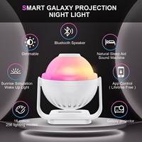 Lampe à LED d'ambiance RVB polychrome pour chambre d'enfant Projecteur de veilleuse Star Galaxy avec télécommande