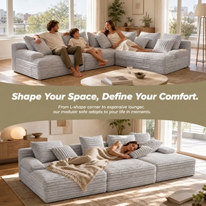 Sofá Cama Convertible con Compresión al Vacío y Relleno de Esponja para Sala de Estar, Sofá Esquinero Plegable Tipo Futón para Invitados - Product Image 3