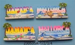 Imán de Resina Personalizado con Mapa de <span class=keywords><strong>Tenerife</strong></span>, Playa Náutica, Delfín, Tabla de Surf, Tortuga, Palmera, Decoración Sostenible para el Hogar - Product Image 6