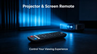 Control Remoto Inalámbrico IR para Pantalla de Proyector Inteligente, Moderno, Duradero y Multifuncional JCXK Factory RCT030, Alcance de 20m, 30