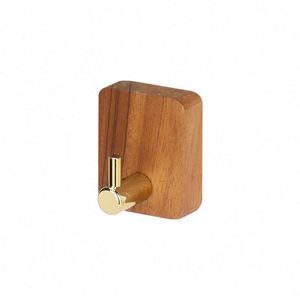 Hot Selling Eco-Friendly Walnut Wood Door Wall Hook Strong Sticky Robe <b>Clothes</b> Hanging Hook Multifunction for Kitchen Bathroom - Product Image 4