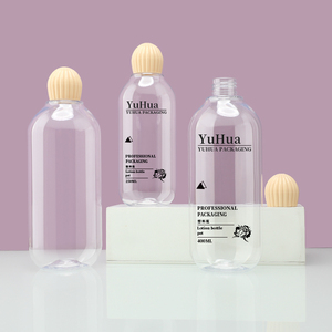 Botella de bomba de loción de plástico reciclable de 250ml/400ml con tapa superior de rosca para el cuidado de la piel Suero Tóner Champú de maquillaje cosmético - Product Image 4
