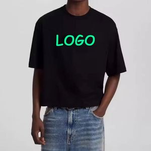 Custom Dtg Print Streetwear Graphic Tees Tshirt Boxy Fit t Shirt Mens Vintage T Shirts Boxy Fit Cropped Washed Color T-shirt - Product Image 2