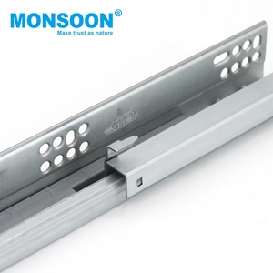 Systèmes de tiroirs dissimulés pour armoire de cuisine, hauteur 128 mm, gris, fermeture amortie, double paroi, à montage sous plan - Product Image 5