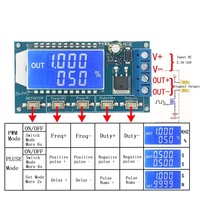 Module générateur de signal PWM à double mode LCD 8A 1 canal 1Hz-150KHz, module de commande de cycle de travail de fréquence d'impulsion pour moteur, lampe ZK-PP2