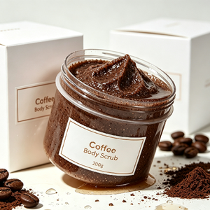 Exfoliante Corporal de Café Natural al por Mayor, Anticelulítico, Iluminador, Reafirmante e Hidratante, Etiqueta Privada OEM - Product Image 3
