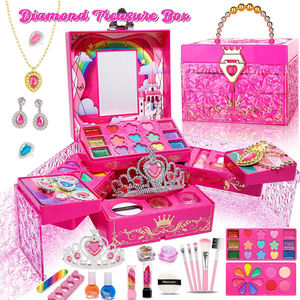 Kit <span class=keywords><strong>de</strong></span> fabrication <span class=keywords><strong>de</strong></span> bracelets en perles DIY, boîte à cosmétiques lavable, jouets <span class=keywords><strong>de</strong></span> maquillage pour filles, enfants, <span class=keywords><strong>jeux</strong></span> <span class=keywords><strong>de</strong></span> simulation pour enfants - Product Image 2