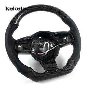 Volant chauffant sport en cuir et fibre de carbone personnalisé pour <span class=keywords><strong>Jaguar</strong></span> F <span class=keywords><strong>Type</strong></span> <span class=keywords><strong>E</strong></span> PACE F PACE XE FJ Haute qualité - Product Image 5