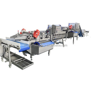 Machine à laver les légumes et les fruits séchés, Machine de traitement des tranches de légumes, ligne de séchage à l'air, 500kg - Product Image 3