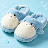 Chaussons d'hiver chauds en fourrure pour enfants Kedi, design mignon de dessin animé avec animal en peluche, pour chambre d'enfant, intérieur, pour parents et enfants
