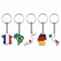 Llavero de aleación personalizado de lujo con mapa de Pakistán y bandera esmaltada, soporte para monedas, amuleto nacional, regalo de moda, accesorio al por mayor.