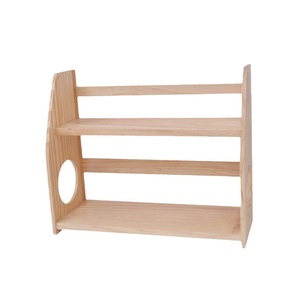 Estante de Almacenamiento de Madera de Múltiples Niveles, 2 Capas, Tipo Vertical, Color Natural, Multifuncional, para Organización de Dormitorios - Product Image 3