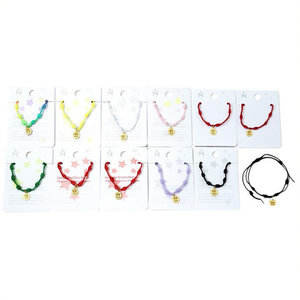 Bracciale con nodo a sette stelle in acciaio inossidabile Gold Eye, fatto a mano, set da 12 pezzi - Product Image 2