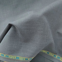 Tissu sur mesure en tr slub polyester viscose 300g/m, tissu de costume de luxe tr 80/20 sergé pour pantalon homme