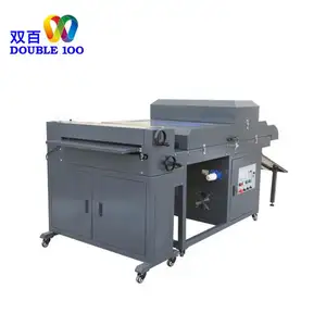 Double 100 650Mm Uv Id Card Lamination Machine Lacquer Coating Machine Uv Coating