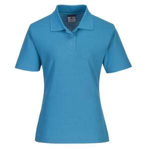 PORTWEST-Polo AZUL CLARO PARA MUJER B209AQRXS Naples-EAN 5036108355983 CAMISETAS Y POLOS DE TRABAJO - Product Image 1