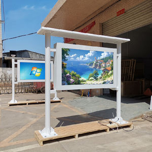 Pantalla de TV exterior Máquina de publicidad de parada de autobús 32 "con toldo pantalla LCD de medios exteriores - Product Image 5