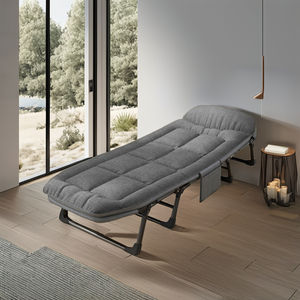 Vente chaude populaire en plein air pliant camping inclinable lit portable inclinable simple réglable prêt en stock - Product Image 2