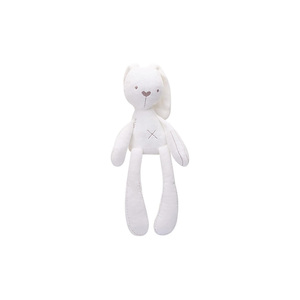 Hot Selling Cotton Electric Cute <b>Rabbit</b> Plush <b>Toy</b> <b>Soft</b> Comfort Children's Room Kindergarten 42cm White/Pink Japandi Design - Product Image 1