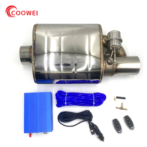 Tubo de escape de válvula de coche, bomba de vacío, silenciadores variables de acero inoxidable, Universal, 51/63/76mm, con silenciador de Control remoto - Product Image 1