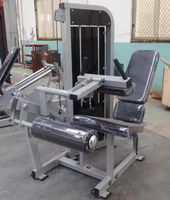 Machine à flexions et extensions des jambes assises SK pour les ischio-jambiers avec pile de poids de 75 kg, équipement de fitness à charge par broches pour usage commercial