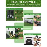 Filet d'entraînement de frappe de golf portable avec entraînement de golf cible Filets d'aide à la frappe Intérieur Extérieur Golf Chipping NetDriving Range
