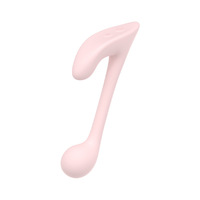 Nouveau vibrateur en silicone intégral en forme de note musicale, jouet sexuel pour adultes pour femmes