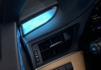 ZYCELA Lexus ES 2021-2024 Éclairage d'ambiance LED actif style cristal Symphonie 64 couleurs intelligentes à flux dynamique Amélioration intérieure APP 12V OE
