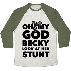 Oh My God Becky Look at Her Stunt Camiseta de béisbol unisex de mezcla triple - Product Image 5