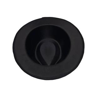 Sombrero Fedora Unisex para Adultos, Estilo Graffiti con Pintura de Mariposas Iridiscentes, Terciopelo Negro para Fiestas, Uso Casual en las Cuatro Estaciones - Product Image 3