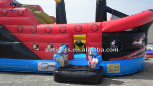 Custom Made <span class=keywords><strong>Inflatable</strong></span> Shark Bouncer Công Viên Giải Trí Trẻ Em <span class=keywords><strong>Giant</strong></span> <span class=keywords><strong>Inflatable</strong></span> Thuyền Combo Slide - Product Image 2