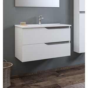 Mobile bagno sospeso GRACE 2 CM 82 bianco lucido - Product Image 1