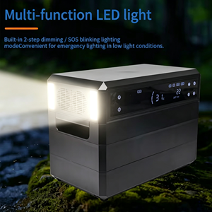 Centrale Électrique Portable 2000W 2304Wh LiFePO4 à Onde Sinusoïdale Pure, Générateur Solaire pour Camping et Sauvegarde Domestique, Vente Directe Usine OEM - Product Image 2