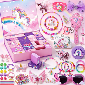 Ensemble de 142 boîtes surprises, accessoires pour cheveux et bijoux pour filles, cadeaux de Noël et d'anniversaire, cadeaux de fête - Product Image 1