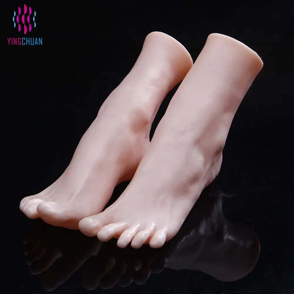 Jewelry display soft realistic sexy lifelike silicone female foot mannequin