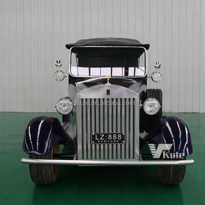 Voiture électrique de tourisme vintage certifiée CE, véhicule rétro classique pour hôtels, zones touristiques et navettes de parc - Product Image 3