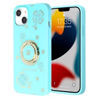Étui de téléphone portable de luxe en TPU+PC avec paillettes de diamant multicolores, support magnétique, design antichoc, style Ins
