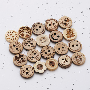 Nút vỏ dừa tự nhiên để may cho đồ thủ công tự làm may thủ công đồ vật trang trí may mặc áo sơ mi trẻ em áo len dệt kim - Product Image 3