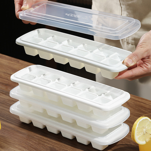 Ice Cube Tray 6 Pack Square Stackable Food Grade With Lid For Family Use - Product Image 3
