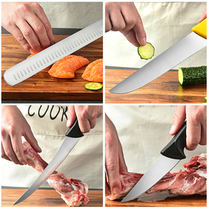 Pro 7 pollici 5CR15MOV in acciaio inox scuoiatura coltello <span class=keywords><strong>da</strong></span> Macellaio di Rottura delle Cimitar Coltello-con PP e TPR maniglia - Product Image 3