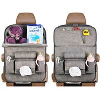 Organisateur de rangement pliable en polyester Oxford pour siège arrière de voiture, pour jouets, iPad, collations, modèles