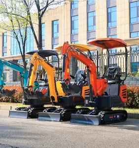 Free Shipping 3.5 Ton Mini Excavator With Good Engine 1 2 Ton Digger Chinese Used Small Excavator Machine